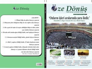 Öze Dönüş Dergisinin 8. Sayısı Çıktı