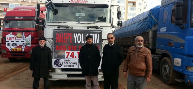 İzmir Öze Dönüş'ten "Halep'e yol açın!" kampanyasına destek